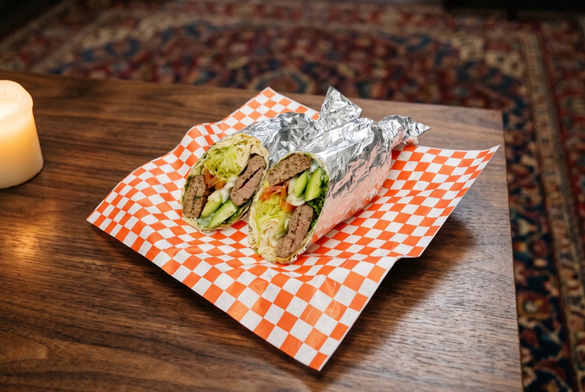 Beef Koobideh Wrap · Charcoal-grilled ground beef koobideh, seasoned with onion and saffron, wrapped warm in lavash bread for…