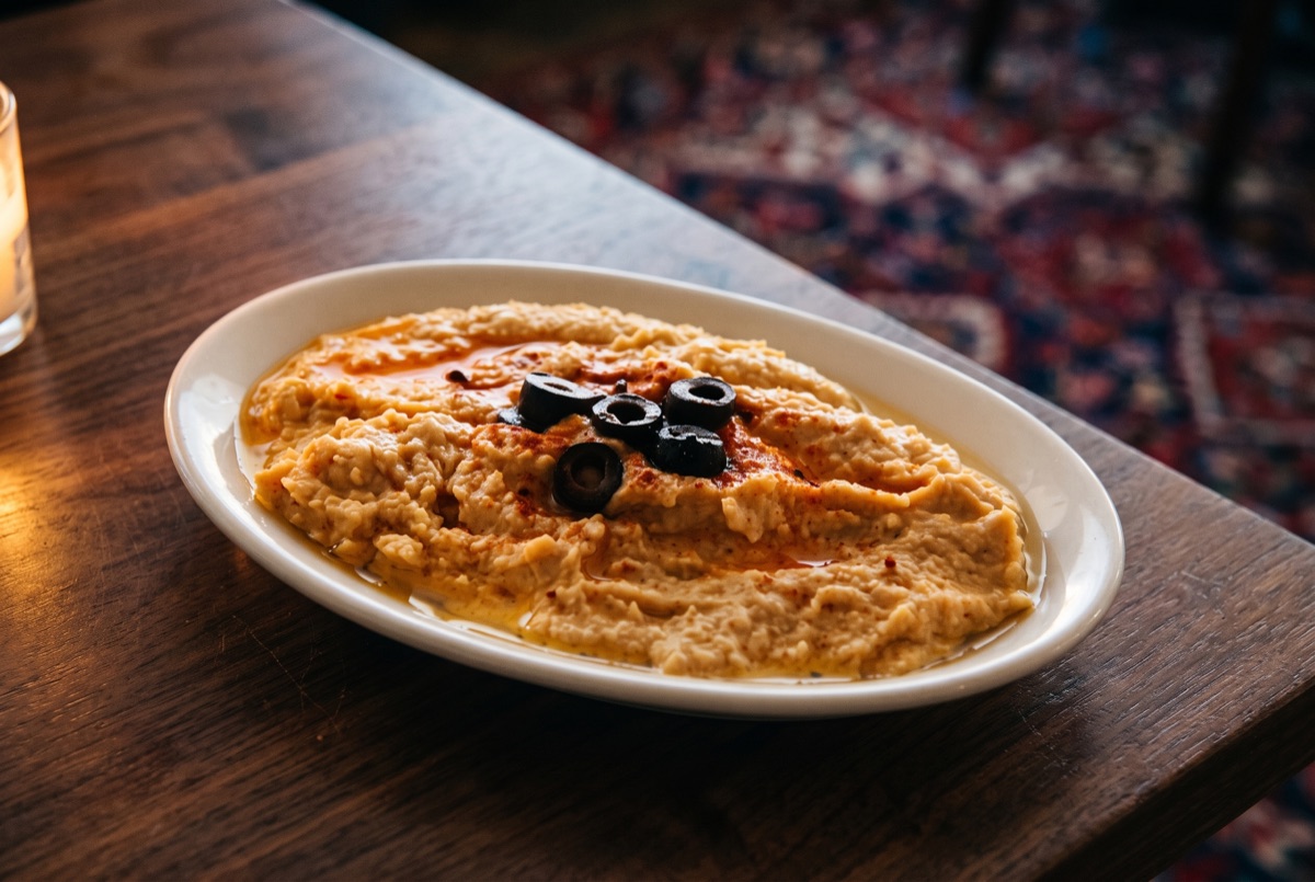 Hummus · A smaller side portion of our hummus.