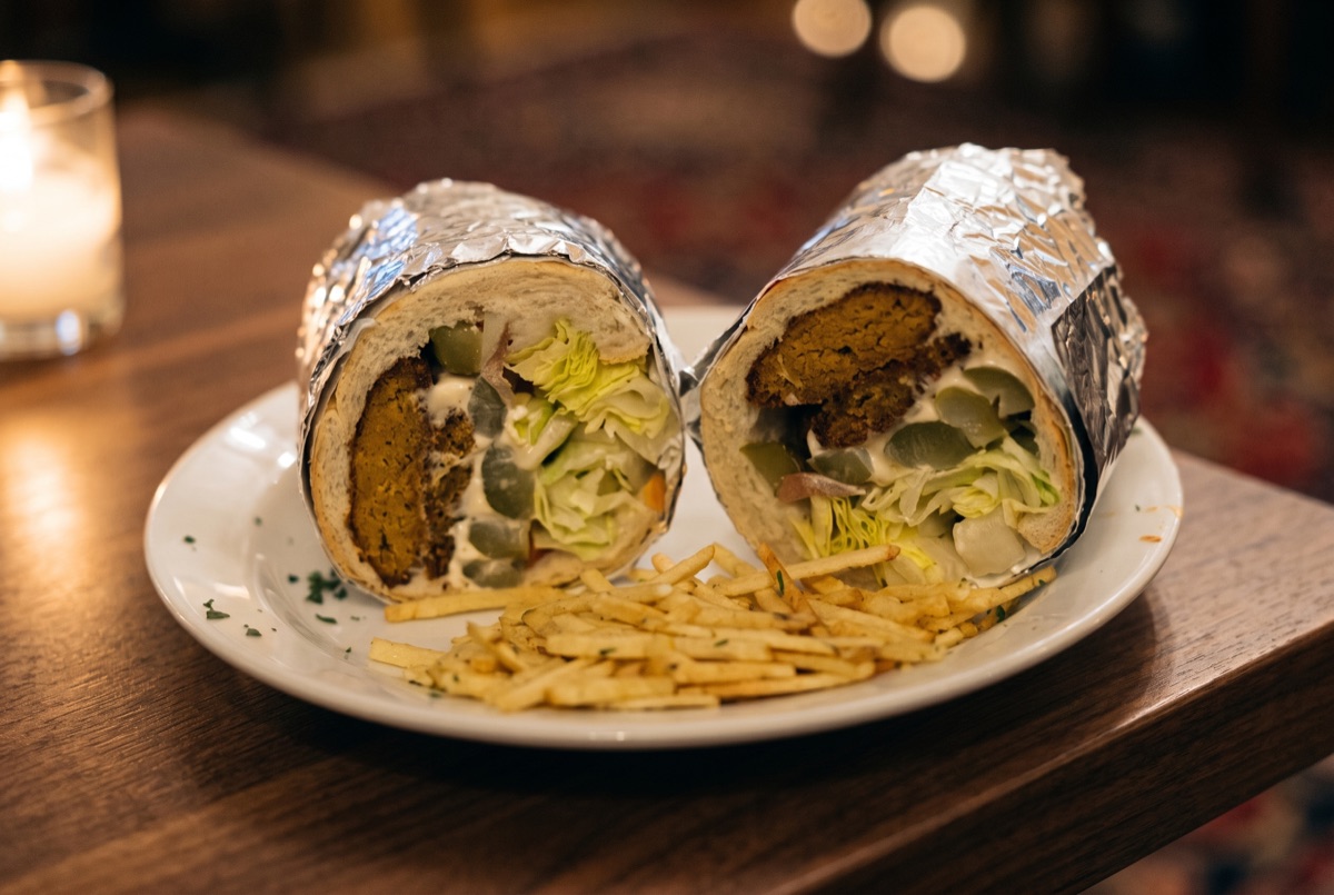 Kotlet · Persian kotlet: pan-fried beef and potato patties seasoned with turmeric and onion, served sandwich-style in fresh…