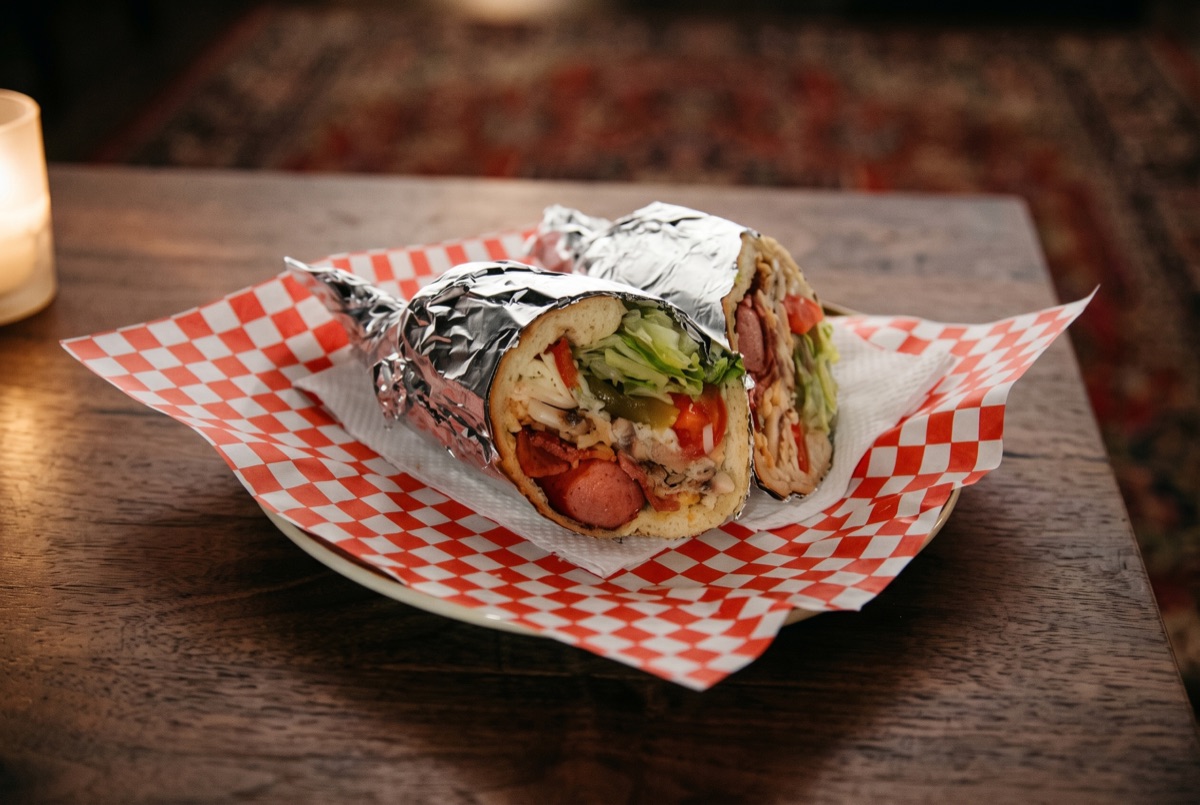 M café Sandwich · Hot dog, Mushroom, Bake oven mortadella with cheese and shoestring fries served with our special sauce.